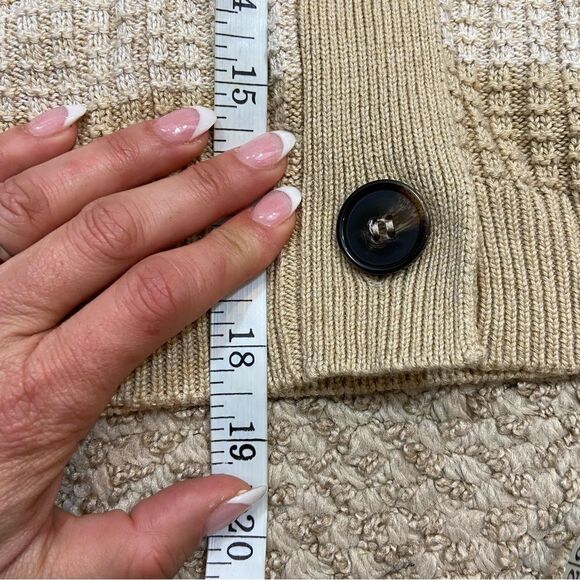 Ladies Evereve Brand Kiki‎ Cardigan Oatmeal and Beige Color Size XS - Picture 12 of 13